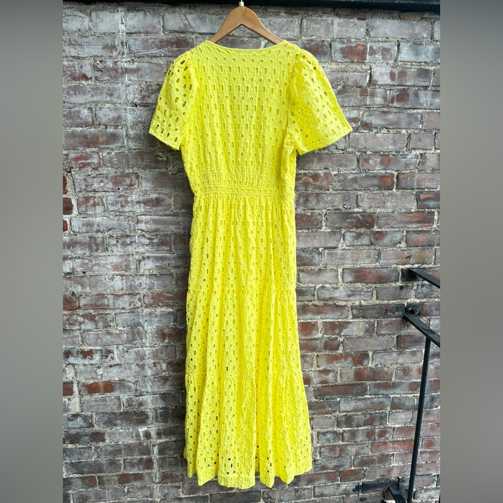 NWT Anthropologie Somerset Maxi Dress Eyelet Edition YELLOW - Picture 9 of 10
